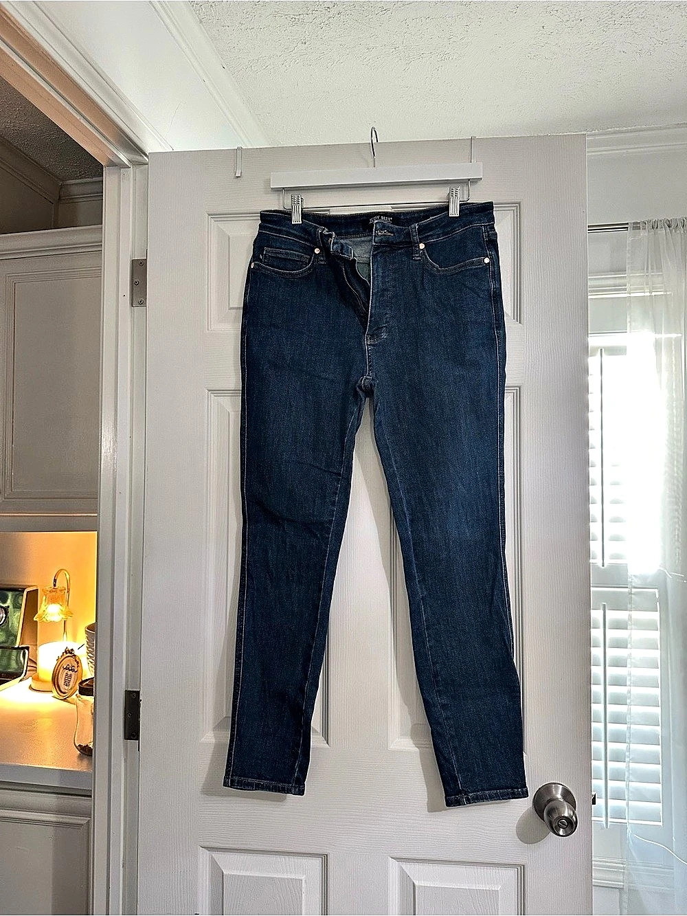 Judy Blue Skinny Fit Skinny Jeans in Blue Waist 11/30